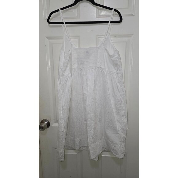 NWT A New Day White Textured Sleeveless Mini Dress Adjustable Straps For Women's - Picture 2 of 8
